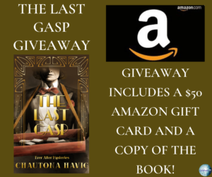 Giveaway for Chautona Havig, author of The Last Gasp on tour with Celebrate Lit and featured on CarpeDiem.fyi