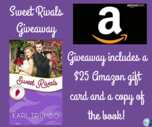 Giveaway for Kari Trumbo, author of Sweet Rivals on tour with Celebrate Lit and featured on CarpeDiem.fyi.